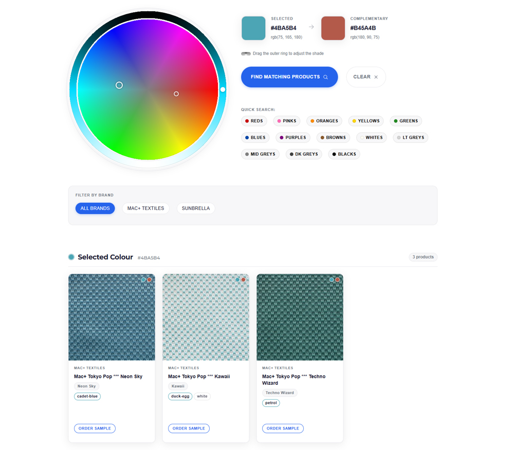 Blu-Sky Designer Colour Wheel